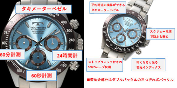 TECHNOS（テクノス）クロノグラフクールリミテッド（アイズ