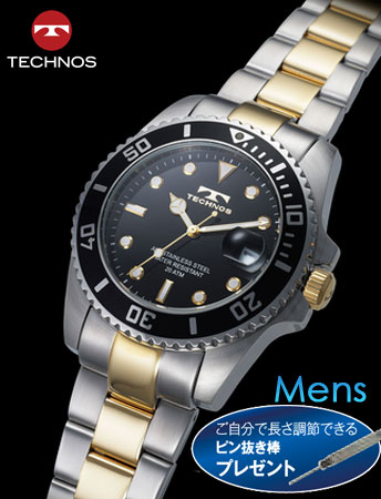 TECHNOS（テクノス）オーシャン・ダイバーズ （ ブラック）(23-0337）[メンズ] e通販.com