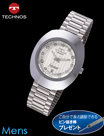 TECHNOS（テクノス）オーバルタングステン（シルバーｘシルバー）(23-0605）[メンズ] e通販.com