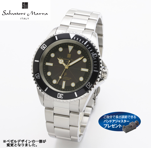 サルバトーレ・マーラ 電波ソーラースポーツ(ブラック)(26-1000) e通販.com