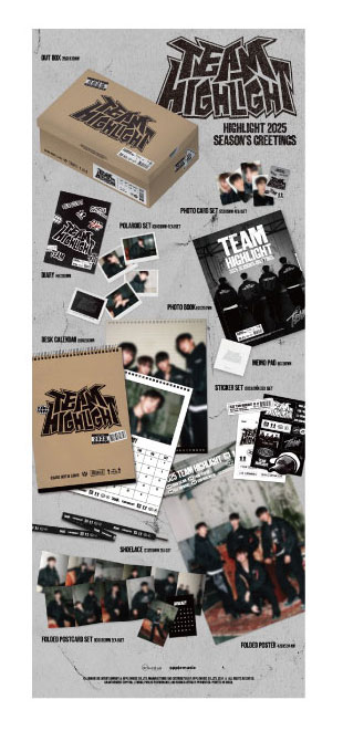 HIGHLIGHT 2025 SEASON'S GREETINGS [TEAM Ver.]（韓国輸入商品） e通販.com